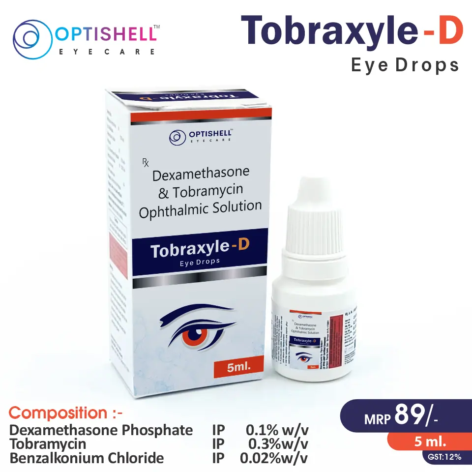 Dexamethasone + Tobramycin at the best price in PCD Pharma Franchise for Corticosteroid,  and Bacterial Infections.